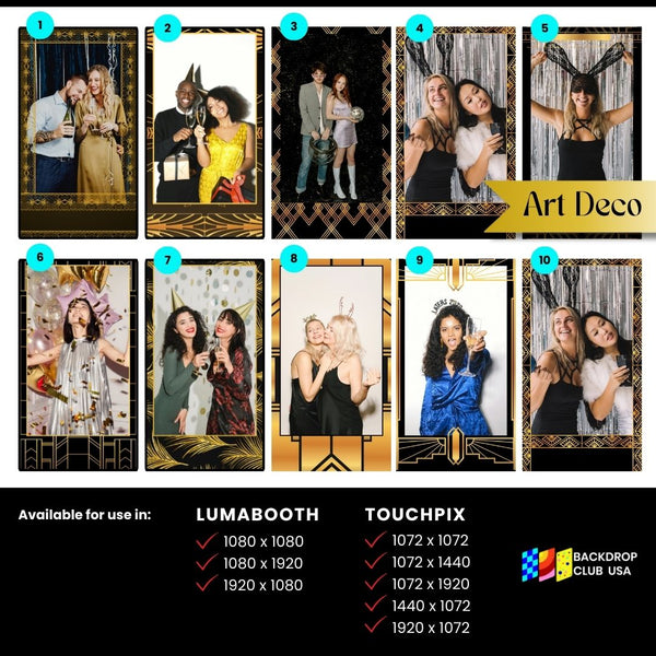Art Deco Designs (Touchpix and Lumabooth)