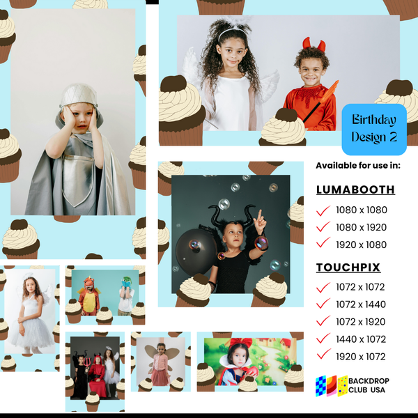 Birthday - Boys Designs (Touchpix and Lumabooth)