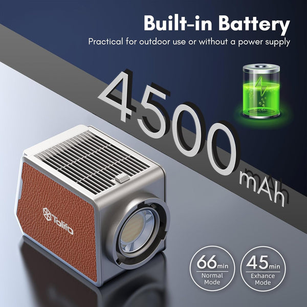 Tolifo PL-100B 100W LED Video Light with APP Control and Built-in Battery COB Continuous Lighting Portable Studio Light 2700K-6500K,12 Lighting Effects Camera Light with Bowens Mount for Photography
