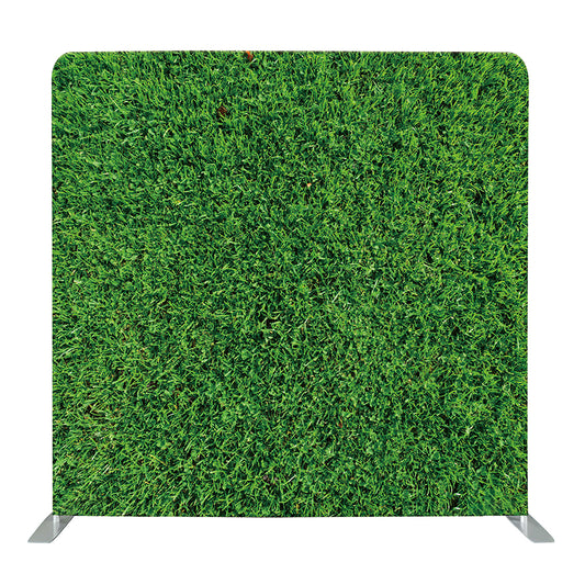 8ft x 8ft Green Grass Wedding Party Pillow Tension Fabric Backdrop Rental Per Day (#32)