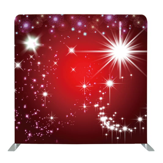 8ft x 8ft Red Festive Pillow Tension Fabric Backdrop Rental Per Day (#71)