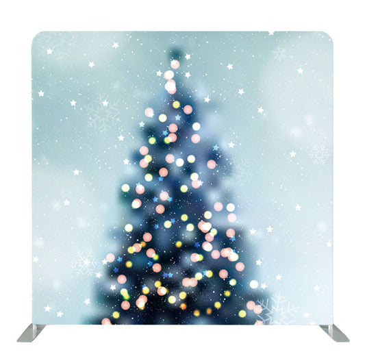 8ft x 8ft Blur Bokeh Christmas Tree Pillow Tension Fabric Backdrop Rental Per Day (#73)