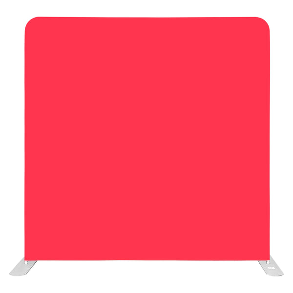 8ft x 8ft Stunning Vibrant Red  Pillow Tension Fabric Backdrop Rental Per Day (#53)