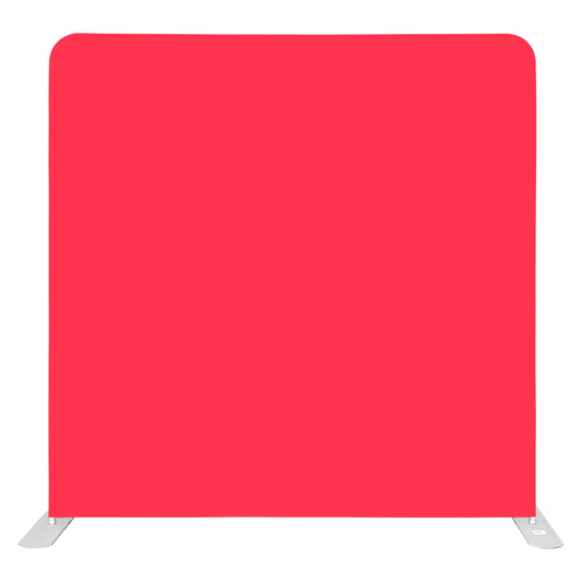 8ft x 8ft Stunning Vibrant Red  Pillow Tension Fabric Backdrop Rental Per Day (#53)
