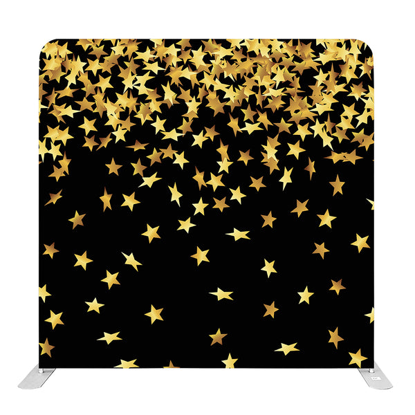 8ft x 8ft Black & Gold Starry Night Pillow Tension Fabric Backdrop Rental Per Day (#97)