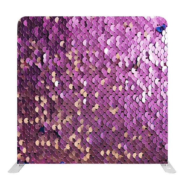 (#145) 8ft x 8ft Purple Sequin Pillow Tension Fabric Backdrop Rental Per Day