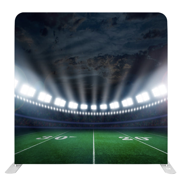 (#125) 8ft x 8ft  Rugby Field Pillow Tension Fabric Backdrop Rentals
