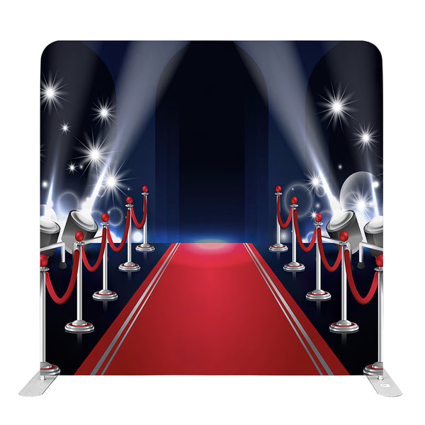8ft x 8ft Red Carpet Pillow Tension Fabric Backdrop for Rent Per Day (#108)