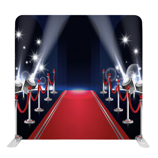8ft x 8ft Red Carpet Pillow Tension Fabric Backdrop for Rent Per Day (#108)