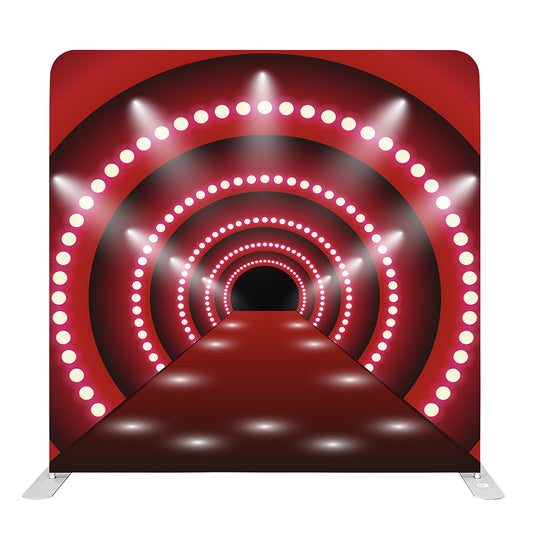 8ft x 8ft Red Carpet Spotlight Pillow Tension Fabric Backdrop for Rent Per Day (#109)