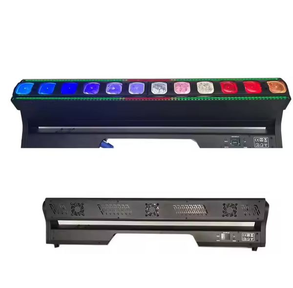 LEDs 600W Rattlesnake 1240 12 Head RGBW 4in1 Dmx Control Moving Bar Light for DJ Disco Club Stage Lighting