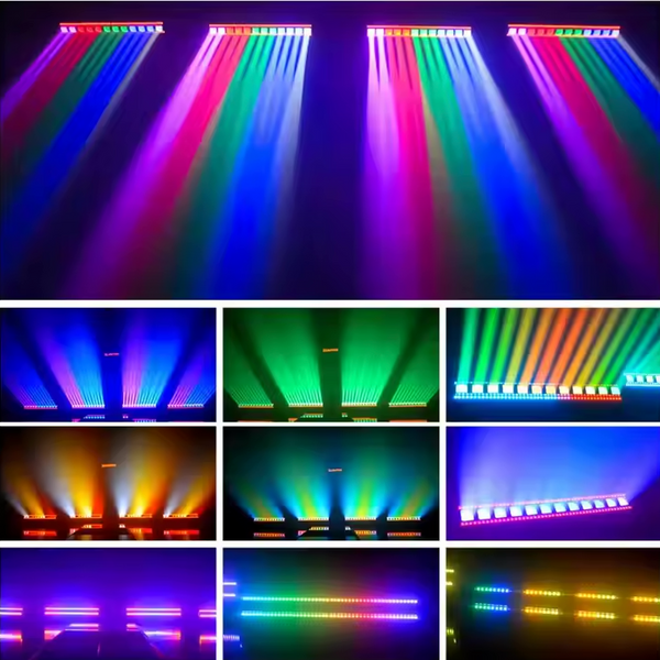 LEDs 600W Rattlesnake 1240 12 Head RGBW 4in1 Dmx Control Moving Bar Light for DJ Disco Club Stage Lighting