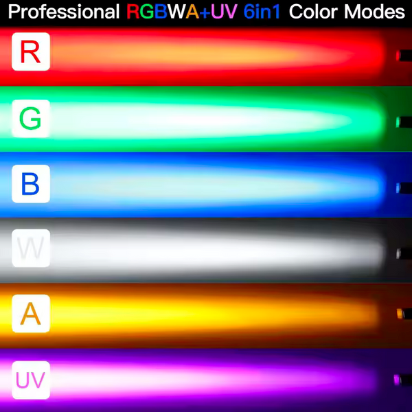6x18W RGBWAUV 6in1 LED Uplight Battery W-DMX G3/G4S Wireless DMX Wifi APP Control Par Light Wedding Club Stage DJ Lights