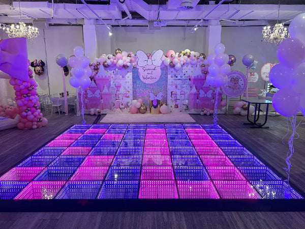 20x20ft 144 Panels 3D InfinityTop Light DJ Wireless LED Disco Dance Floor – Strong, Durable, and Water Resistant