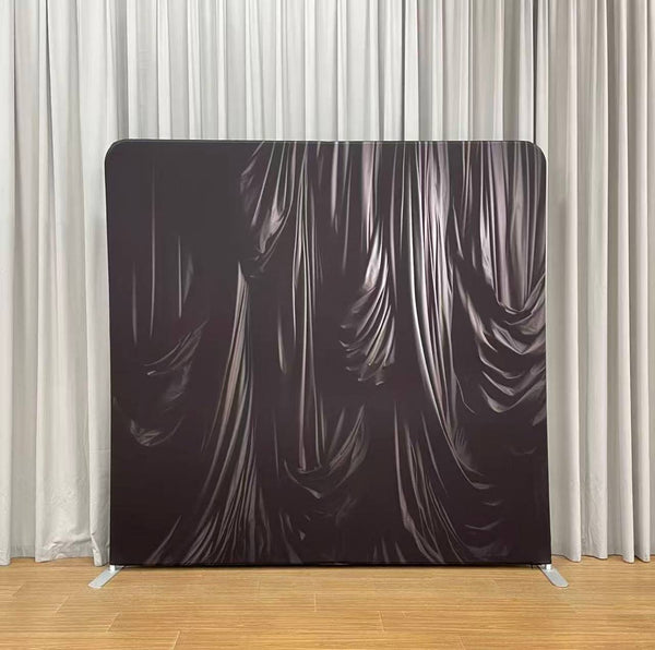 #154 8ft x 8ft Midnight or Blue Velvet Drape Backdrop (Double Sided)  Rental Per Day